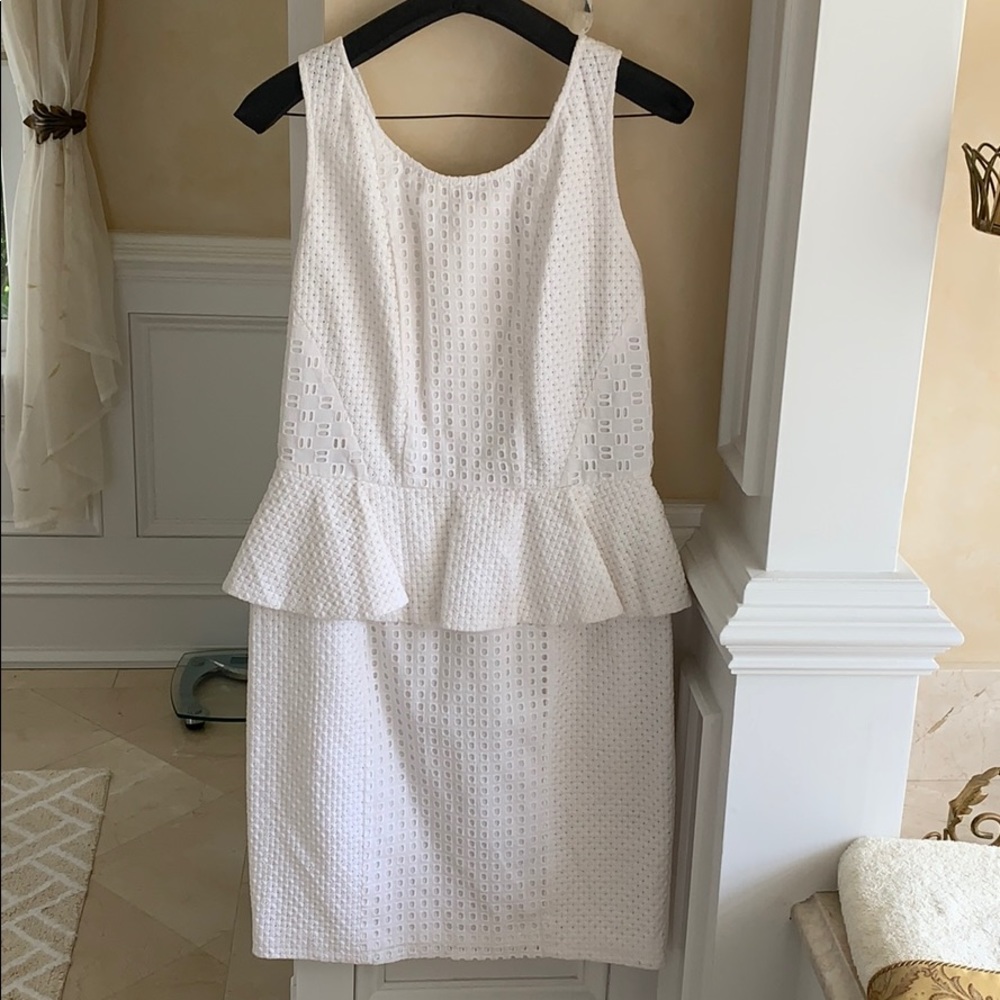 Rachel Zoe white eyelet dress